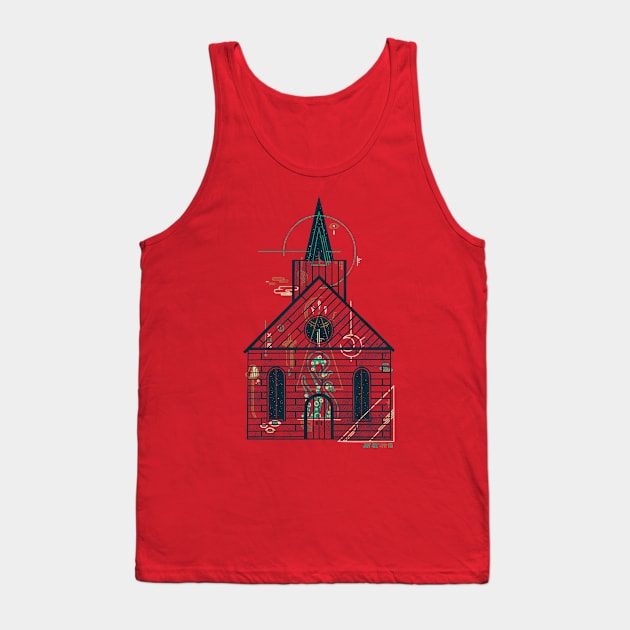 The Church of Ancient Horrors Tank Top by againstbound